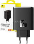 Baseus Wall charger OS-Cube Pro 2xUSB-C + USB, 65W (black)