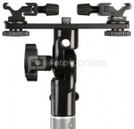 Falcon Eyes Twin Mount Tilting Bracket + 2 x Hotshoe CLD-14A