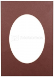 Passepartout 21x29.7, dark brown oval