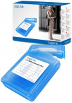 3,5" HDD protection box for 1 HDD, blue Logilink