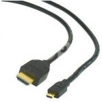 CABLE HDMI-MICRO HDMI 4.5M/V.2.0 BLK CC-HDMID-15 GEMBIRD