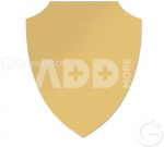 Metalinė plok&scaron;tė skydo formos 561 semi-matte gold 108x143 | 813304