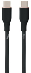 Silikoninis kabelis USB Type-C - Type-C, 100W (Black, 2m)