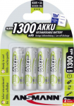 1x4 Ansmann maxE NiMH rech. bat, Mignon AA 1300 mAh
