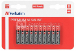 1x10 Verbatim Alkaline battery Micro AAA LR 03 49874