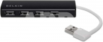 Belkin ultra flat 4-Port Slim Travel-Hub passiv black F4U042BT