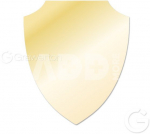 Metalinė plok&scaron;tė skydo formos 561 glossy gold 108x143 | 813301