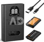 K&F Concept K&F NP-BX1 Digital Camera Dual Battery with Dual Channel Charger for Sony