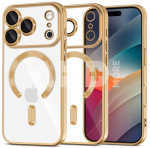Tech-Protect case Apple iPhone 17 Pro Max MagFlex MagSafe, golden/transparent