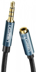 AUX jack audio extender 3.5 mm UGREEN AV118, 2m (blue)