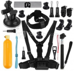 Puluz 20 in 1 Accessories Ultimate Combo Kits for sports cameras PKT18