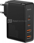 Baseus GaN2 Pro Quick Travel Charger 2x USB + 2x USB-C, 100W, EU (Black)