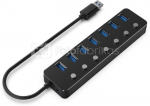 I/O HUB USB3 7PORT/UHB-U3P7P-01 GEMBIRD