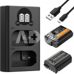 K&F Concept K&F DMW-BLK22 Digital Camera Dual Battery with Dual Channel Charger for Panasonic