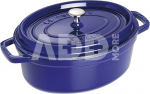 Staub Oval Cocotte, 29cm cast iron, dark blue