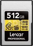 Lexar CFexpress 4.0 Pro Gold, VPG400/IP68, R1800/W1650/SW1000 (Type A) 512GB