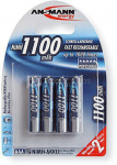 1x4 Ansmann NiMH rech. battery 1100 Micro AAA 1050 mAh