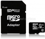 SILICON POWER 32GB, MICRO SDHC UHS-I, SDR 50 mode, Class 10, with SD adapter