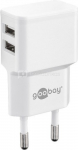 Goobay 44952 Dual USB charger 2.4 A (12W), White