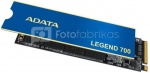 ADATA LEGEND 700 512 GB, SSD form factor M.2 2280, SSD interface PCIe Gen3x4, Write speed 1600 MB/s, Read speed 2000 MB/s, Bulk