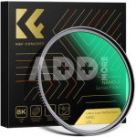 K&F Concept K&F 58MM,NANO-X series ultra-low reflection UV filter,Ultra clear lenses, waterproof, anti-scratch