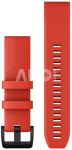 Garmin watch strap QuickFit 22mm, red silicone