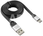 USB 2.0-Type-C/2.4A Black/ Silver