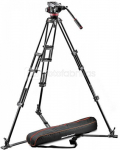 Manfrotto 502 fluid video head & 546GB alu twin leg tripod