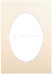 Passepartout 21x29.7, biscuit oval