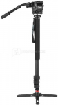 Nest WF C500S Carbon Monopod met Fluid Video Head