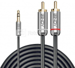 CABLE AUDIO 3.5MM TO PHONO 2M/CROMO 35334 LINDY