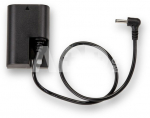 LP-E6 to 3.5/1.35mm DC Male Dummy Battery