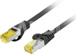 Lanberg Patchcord cat.6a S/FTP LSZH CU 0.5m fluke passed black
