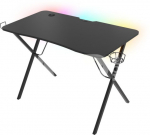 Genesis Holm 200 RGB Gaming Desk, Black