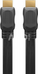 Goobay 61729 High Speed HDMI FLAT-cable with Ethernet, Gold Plated, 2m