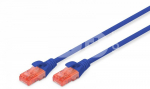 Digitus Patch cord U/UTP kat.6 PVC 3m blue