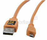 Tether Tools TetherPro USB 2.0 A to Mini-B 8 pin 15' ORG