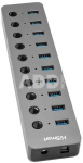 Adapteris USB Type-A 3.0 - 10 x USB 3.0 su jungikliais