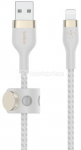 Belkin Flex Lightning/USB-A 1m mfi cert., white CAA010bt1MWH
