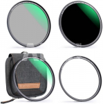 K&F Concept K&F 82mm Magnetic 3pcs Filter Kit, MCUV+CPL+ND1000+Filter Ring, HD, Waterproof, Anti Scratch, Green