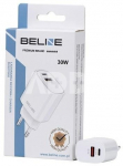 Beline Charger 30W USB-C + USB-A, white