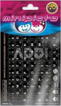 Minipicto keyboard sticker EST/RUS KB-UNI-EE02-BLK-ORAN, black/white/orange