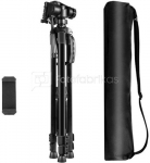 Puluz Tripod / Tripod with 3D 360&deg; head + phone holder PU3096B