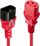CABLE POWER IEC EXTENSION 0.5M/RED 30476 LINDY
