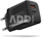 AXAGON Sil wallcharger 2x port (USB-A + USB-C), 30W | ACU-PQ30