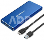 Qoltec Enclosure M.2 SSD drive SATA,NGFF,USB3.0,2TB