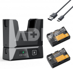 K&F Concept Canon LP-E6NH Modular Dual Battery 2-pack + Charger.