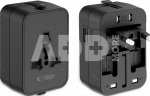 Tech-Protect travel adapter TA300 EU/UK/US/AU, black