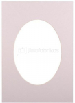 Passepartout 21x29.7, light grey oval