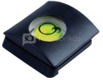 Hotshoe cover with spirit level